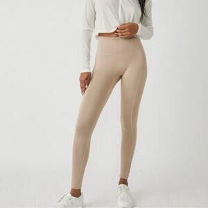 FP MOVEMENT Clay Out Of Your League High Rise Gym Seamless Front Leggings Size M